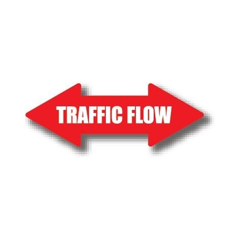 Ergomat 12in x 4in ARROW SIGNS - Traffic Flow Double Arrow DSV-SIGN 48 #0456 -UEN